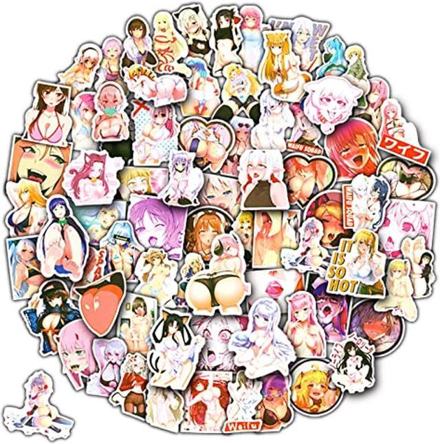100 Pcs Cute Cartoon Stickers, Anime Girl Sticker For Adults
