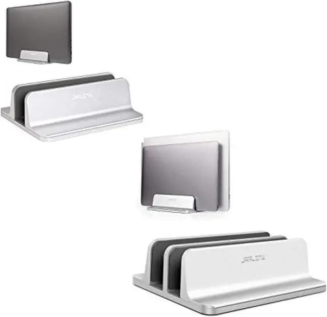 Main image of Vertical Laptop Stand Bundle With (Upgraded Dock Version) Vertical Laptop Stand, Double Desktop Stand Adjustable Laptop Holder (Up To 17.3 Inches) Compatible With All Laptops Ipad Tablet