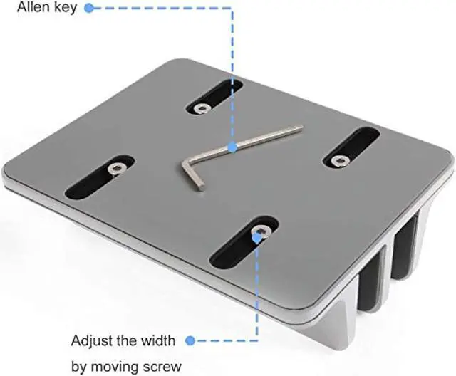 Alt view image 6 of 7 - Vertical Laptop Stand Bundle With (Upgraded Dock Version) Vertical Laptop Stand, Double Desktop Stand Adjustable Laptop Holder (Up To 17.3 Inches) Compatible With All Laptops Ipad Tablet