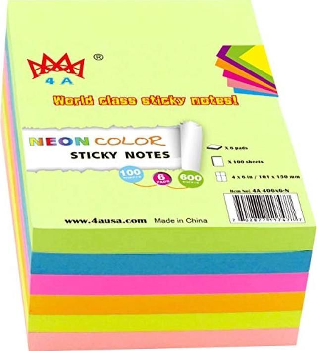 Neon Sticky Note Pad
