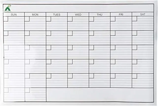 Large 24 X 36 Dry Erase Wall Calendar. Monthly Planner For Home Or Office,  Classroom, Man Cave, Garage, Or Wherever Your Command Center Is Educational  Supplies - Newegg.com