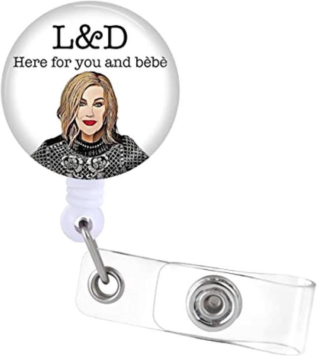 Badge Reels Retractable Id Clip Holder Ld - L&D Ob Nicu Nurse Name