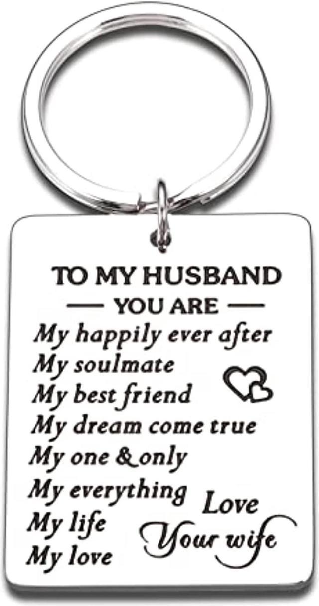 Valentines Day Gifts for Men To My Man Keychain Anniversary for