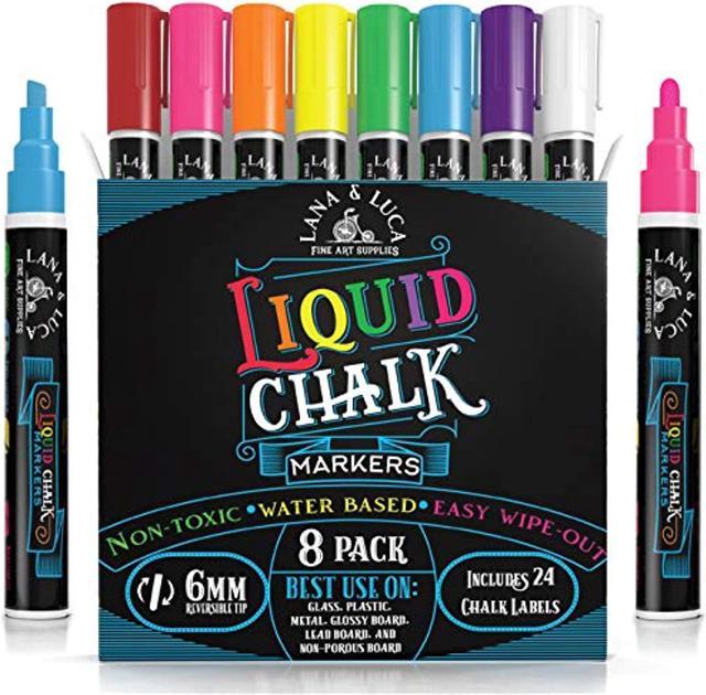 Liquid Chalk Markers For Blackboards - Bold Color Dry Erase Marker