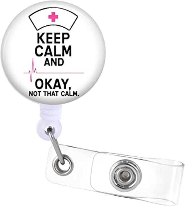  Badge Reels Holder Retractable with ID Clip for Nurse