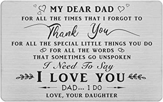  Daughter to Dad I Forgot to Thank You Sharing in My