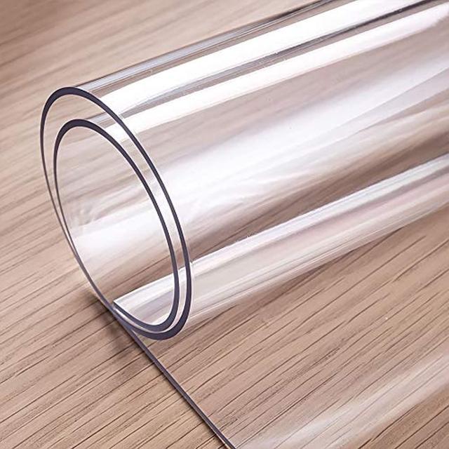 Multi-size Round Clear Pvc Table Protector Pad Dia 1.5mm Thick Plastic  Tablecloth Cover Clear Vinyl Coffee Dining Room Table Pad Mat Protector