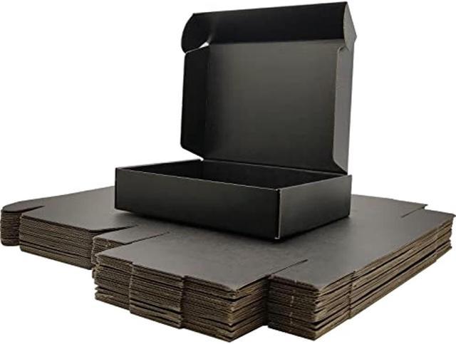 Small Black Shipping Boxes For Small Business Pack Of 25 - 9X6x2 Inches  Cardboard Corrugated Boxes Mailer For Shipping Packaging Craft Gifts Giving  Products 