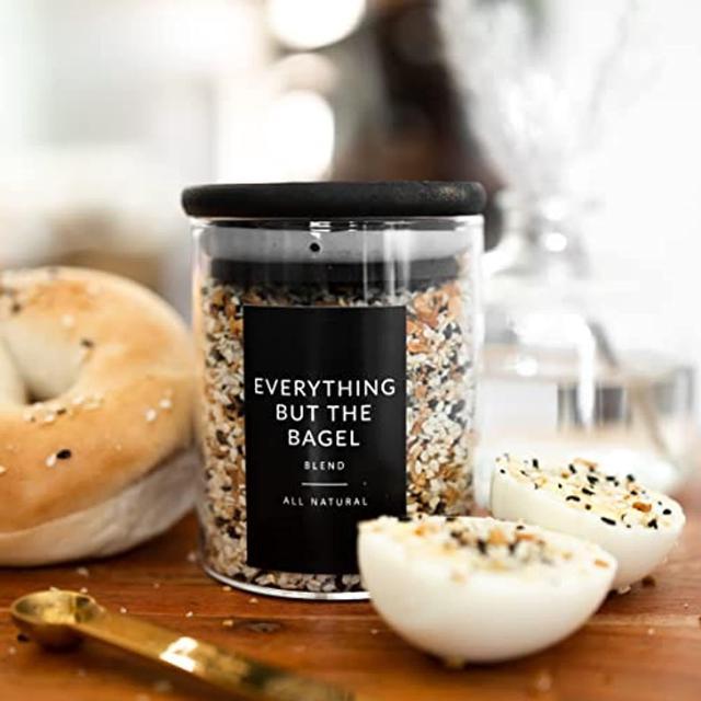 Herbs & Spices Jar Labels Kitchen Pantry Storage Labels Minimalist Black &  White