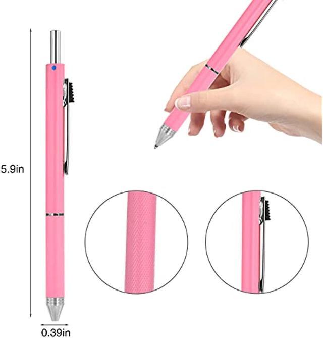 Reopen 4 in 1 Multicolor Pen, Portable Metal Cased Multifunctional Refillable&Retractable Ballpoint Pen with Gift Box, Mechanical Pencil, Black Red