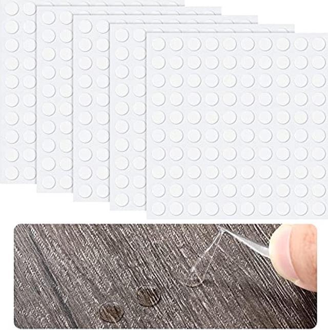 Double-Sided Adhesive Dots Transparent Double-Sided Tape Stickers Round  Acrylic No Traces Strong Adhesive Sticker Waterproof Dot Sticker For Craft  Diy Art Office Supply (500 Pieces,0.24 Inch/ 6 Mm) 