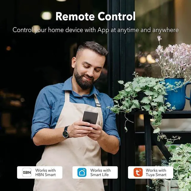 Alt view image 3 of 6 - 2Pcs Smart WiFi Outdoor Plug Heavy Duty Timer Work with Alexa  Google Home