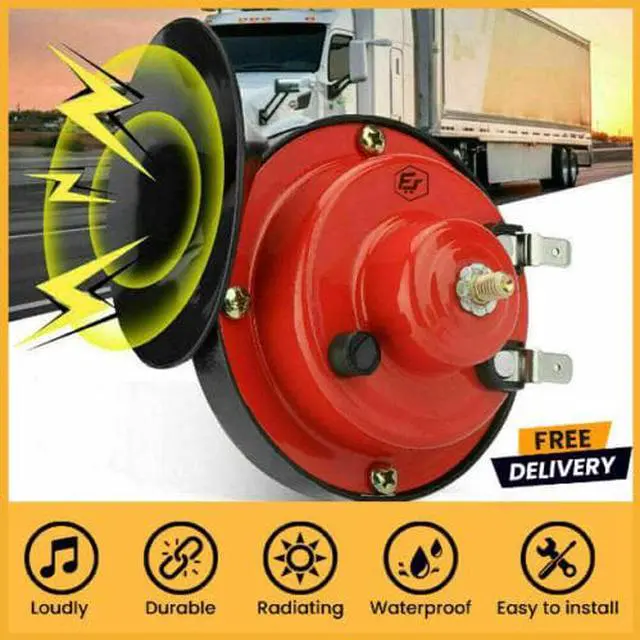 Main image of 12V Super Loud Train Horn Waterproof for Motorcycle Car Truck SUV Boat