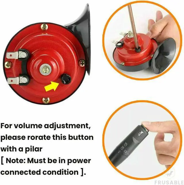 Alt view image 3 of 6 - 12V Super Loud Train Horn Waterproof for Motorcycle Car Truck SUV Boat