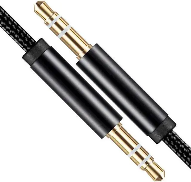 Alt view image 2 of 6 - 2x 3.5mm Braided Male to Male Stereo Audio AUX Cable Cord for PC iPod CAR iPhone