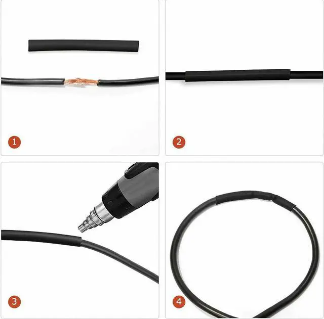 Alt view image 3 of 6 - 560 PCS. 2:1 HEAT SHRINK TUBING TUBE SLEEVING WRAP CABLE WIRE 5 COLORS 12 SIZES