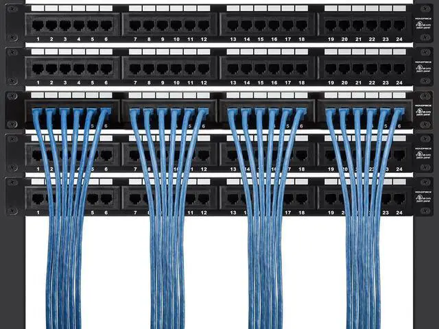 Alt view image 15 of 20 - Monoprice Cat7 Ethernet Patch Cable - 10 Feet - Blue | Network Internet Cord - Flexboot RJ45 Stranded 600Mhz S/FTP CMX Pure Bare Copper Wire 26AWG - Entegrade Series