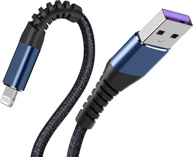 Main image of Heavy Duty USB to Lightning Cable [ MFi Certified] Durable iPhone Charger Lightning Cables Fast Charging iPhone Charger Cord Compatible w/iPhones 14/13/12/11 Pro Max iPad AirPods 6FT