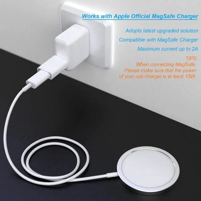 Alt view image 2 of 7 - USB C Female to USB A Male Adapter Compatible with Apple MagSafe Charger,USB Type C to A Charger Cable Connector for iPhone 11 12 Mini Pro Max,Airpods iPad,Samsung Galaxy Note,Google Pixel 5 4 3 2 XL