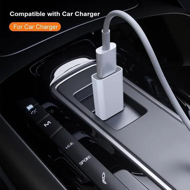 Alt view image 4 of 7 - USB Type C Female to USB Type A Male Adapter USB C TO USB Charger Cable Adapter Compatible with MagSafe Wirless Charger/iPhone 12 11 Mini Pro Max/iPad Pro/MacBook/Pixel 2 3 4 5l (White 2Pack)