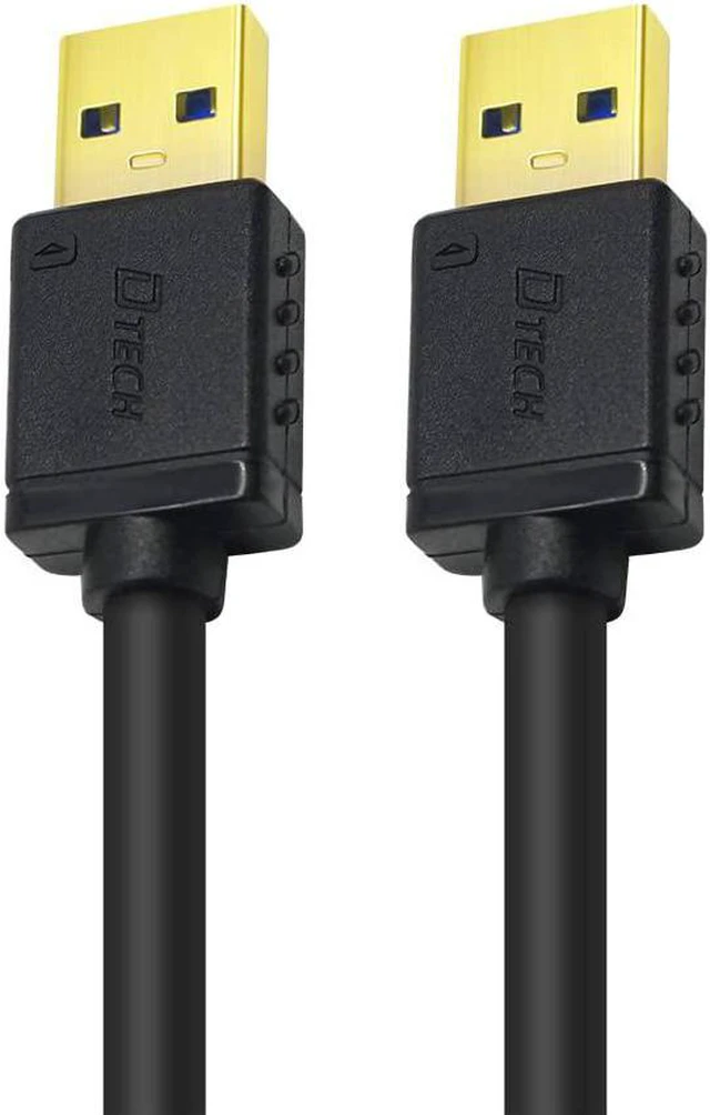 Alt view image 6 of 6 - DTECH Short USB 3.0 Type A to A Cable Male to Male High Speed Data Cord 9.8-Inch Black Compatible with Printer Scanner Computer Speaker Laptop Fan Cooling Pad USB Hub External Hard Drive