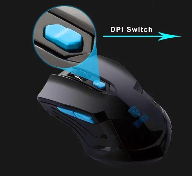 Alt view image 6 of 7 - Keyboard Mouse Combos,Soke-Six Waterproof Multimedia 2.4GHz Wireless Gaming Keyboard with USB Cordless Ergonomic Mouse DPI Control For Desktop PC Laptop(Black)