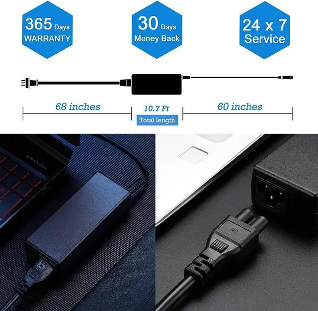 Alt view image 5 of 6 - 45W USB Type C Charger for Acer Chromebook C732 C933 R721T R751T R752TN R752TN-C2J5 CB315-3H CP311 CP315 CP713 CP5-471 N17Q8 Switch/Swift/Spin 7 SP714-51 USB-C Ac Laptop Power Cord