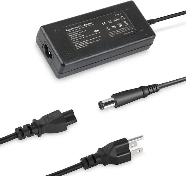 Main image of 90W 19V AC Adapter Power Supply Cord Laptop Charger for HP Pavilion Dv4 Dv6 Dv7 G50 G60 G60T G61 G62 G72 2000; HP Compaq 2230s 2510p 2710p 6510b 6515b 8510p 8510w