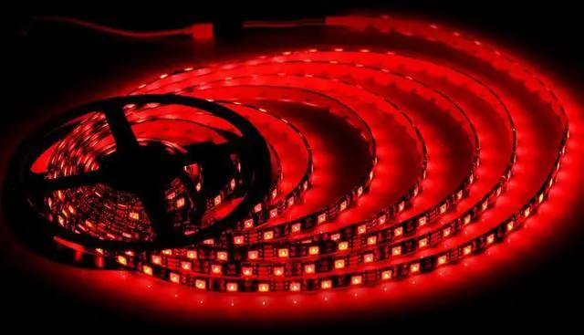 Alt view image 6 of 7 - 16.4ft 5050 RGB Strip Waterproof Black PCB 300 LED Color Changing Rope Lights for Bedroom Christmas Day Halloween Decoration