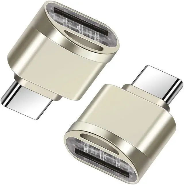 Main image of USB C Micro SD Card Reader (Pack of 2 Pcs) BorlterClamp Type C OTG TF Memory Card Reader Compatible with Laptop MacBook Tablet Smartphone