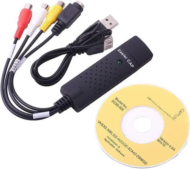 Main image of CENTAURUS Video Digital Converter Cable Video Audio Capture Card Device Adapter VHS VCR TV to DVD Video Converter Adapter Cable Support for PC Win 2000/Win Xp/ Win Vista /Win 7/Win 8 USB 2.0