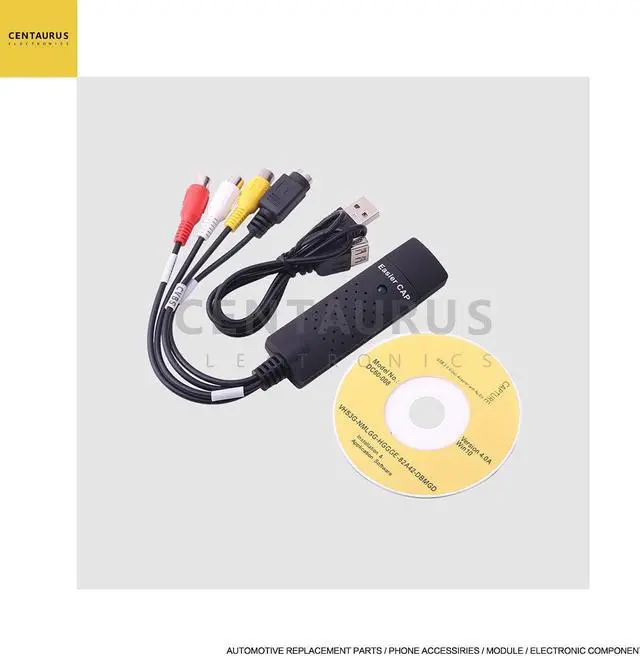 Alt view image 2 of 5 - CENTAURUS Video Digital Converter Cable Video Audio Capture Card Device Adapter VHS VCR TV to DVD Video Converter Adapter Cable Support for PC Win 2000/Win Xp/ Win Vista /Win 7/Win 8 USB 2.0