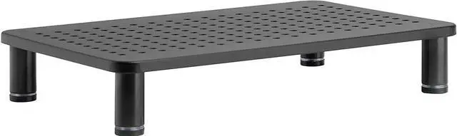 Main image of Husky Mounts Monitor Riser Laptop Stand, Adjustable Legs, Stackable, 14.5" x 9.25" x 3.25" Max Height, Matte Black Steel, 1 Stand