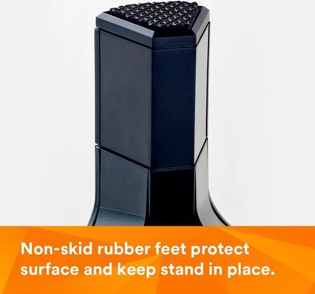 Alt view image 6 of 7 - 3M Adjustable Monitor Stand for Monitors and Laptops, Three Leg Segments Simply Adjust Height from 1.7" to 5.5", Holds up to 20 lbs, 13.6 in Clearance Between Legs for Storage, Black (MS85B)