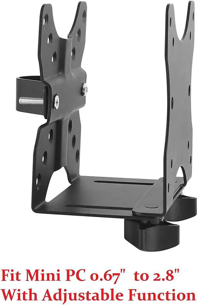 Alt view image 3 of 3 - Mount Plus MP-CPB-1 Thin Client | Mac mini | Intel NUC | Game Console | VESA Mount to Save Space by Mounting Thin Client PC to Back of Monitor, Small TV, Monitor Arm, Stand Pole, Under Desk
