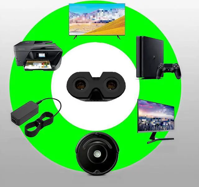 Alt view image 8 of 10 - AC Universal Power Cord 5ft Power Cable 2 Prong for Camera Battery Chargers TV Monitor Projector Printer tv Power Cord Replacement 2 Slot Power Cord Computer Charger Cable