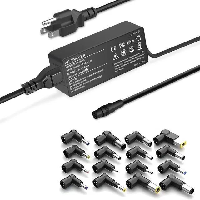 Main image of 90W Universal Ac Laptop Charger for HP Asus Lenovo Acer Dell Toshiba Sony Fujitsu IBM Gateway Notebook Ultrabook Power Supply Cord with 16 Tips