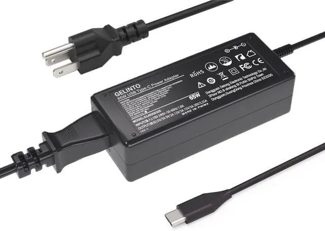 Main image of 65W USB C Laptop Charger Fit for Dell Chromebook/Latitude/XPS Laptop, Chromebook 3100 3110 and More USB Type C Power Adapter