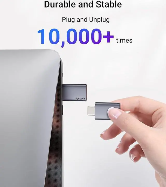 Alt view image 7 of 7 - USB C to USB Adapter (2 Pack) 10Gbps USB3.2 Gen 2 Fit Side by Side Type C Male to A 3.2 Female Adapter Compatible with iPhone 16 Pro Max/iPad/iMac/MacBook Pro and Thunderbolt 4/3 Devices