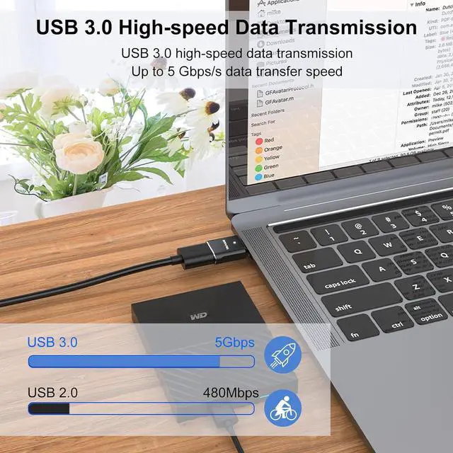 Alt view image 2 of 7 - ?????????? ???????????????? USB C to USB Adapter USB 3.0 to USB C Adapter Type-C Male to USB Female OTG Converter Compatible with Apple iWatch iPhone 13 14 15 Galaxy S24 iPad Air 4 5 Mini 6
