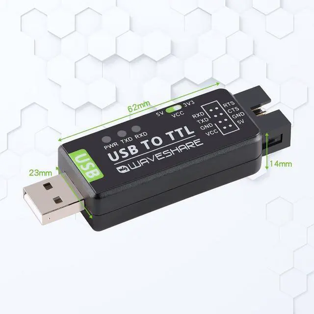 Alt view image 7 of 7 - Industrial USB to Serial Adapter UART Serial Adapter FT232RL Serial to USB Converter USB to TTL Adapter Port Module Support Multi Systems and Multi Protection Circuits with Shell