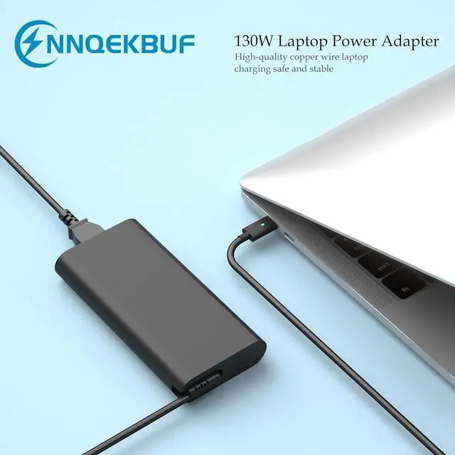 Alt view image 6 of 7 - 130W USB C Charger Replacement for Dell USB-C Laptop Charger,Dell Precision 5470 5480 5550 5560 5530 5570 5750 5760 3550 3560 3570 3571 3561,Dell XPS 15 9520 9530 XPS 17 9720 9730 Type C AC Adapter