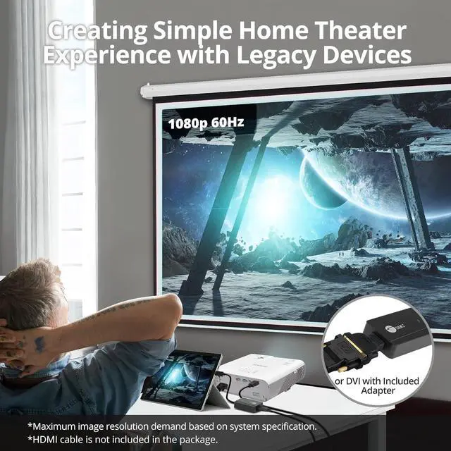 Alt view image 5 of 7 - USB to HDMI Adapter DisplayLink Chipset USB 3.0 to HDMI 2K 2560x1440 50Hz Video Converter- for Windows and Mac PC Laptop Desktop Monitor and TV (JU-H30H11-S1)