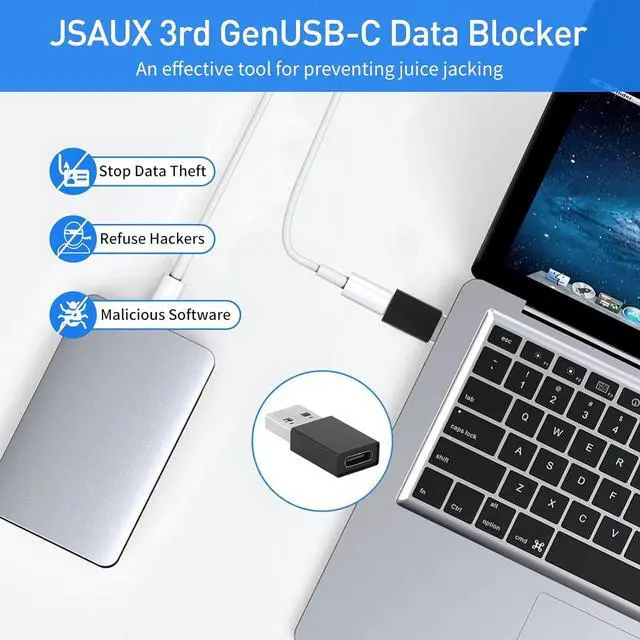 Alt view image 2 of 7 - USB to USB C Adapter for iPhone 16 Charger 3Pack USBC Female to A Male OTG Type C Converter Compatible with iPhone 15 14 13 Plus Pro Max Samsung Galaxy S23 + S22 S21 Pixel 5 4XL (Black)