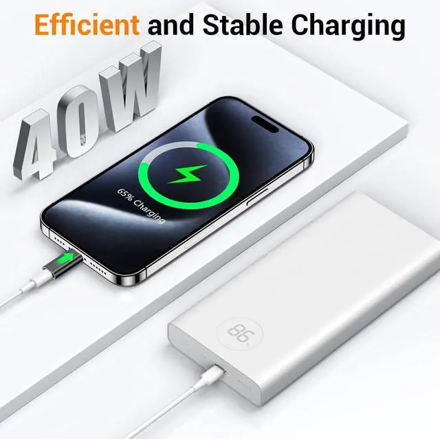 Alt view image 4 of 7 - 2 Pack Lightning to USB C Adapter for iPhone 15/15 Pro/15 Pro Max/15 Plus  for iPhone 15 Charger Adapter Not for Audio/OTG Not USB C Female to Lightning Male Adapter-Black