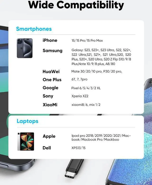 Alt view image 6 of 7 - USB Type C to 3.5mm Female Headphone Jack Adapter (3-Pack) USB C to Aux Audio Dongle Adapter Compatible with iPhone 16 Pro Max/15 Pro/15  Galaxy S24/S23/S22 Ultra iPad Pro-Black