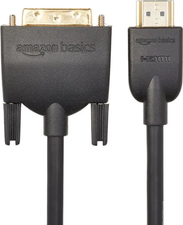 Alt view image 3 of 4 - Amazon Basics HDMI to DVI Adapter Cable, Bi-Directional 1080P, Gold-Plated, 3 ft/0.9 m, Black, 10-Pack