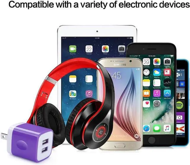 Alt view image 5 of 6 - 5Pack USB Charger Block Wall Plug HUHUTA Dual Port 2.1A USB Phone Charger Adapter Fast Charging Box for iPhone 15 14 13 12 11 Pro Max,iPad,Samsung Galaxy S24 S23 S22 S21 A54 A14 A13 A53,Pixel 8 7 Pro