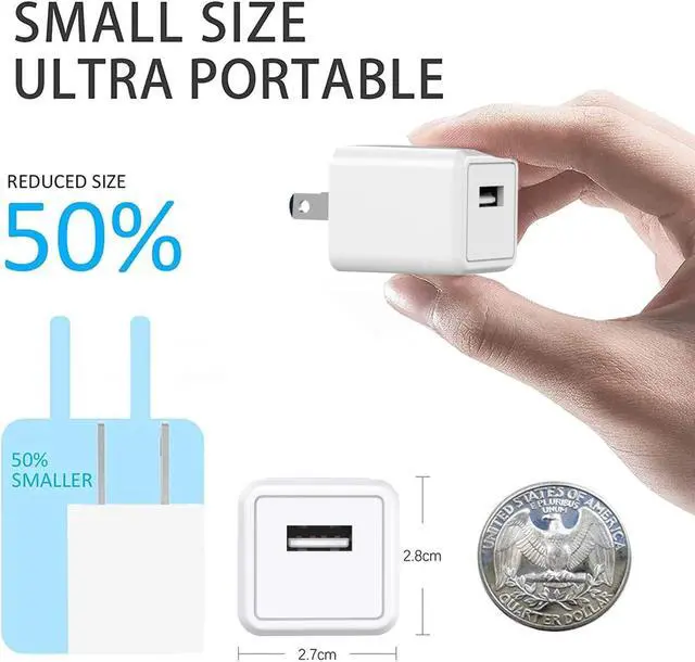 Alt view image 2 of 6 - iPhone Charger, 3PackMFi CertifiedLightning Cable Quick Fast Charging Cords and 3Pack USB Wall Charger Travel Plug Block Adapter Compatible with iPhone 14/13/12/11 Pro/Xs/XR/X/8 Plus and More