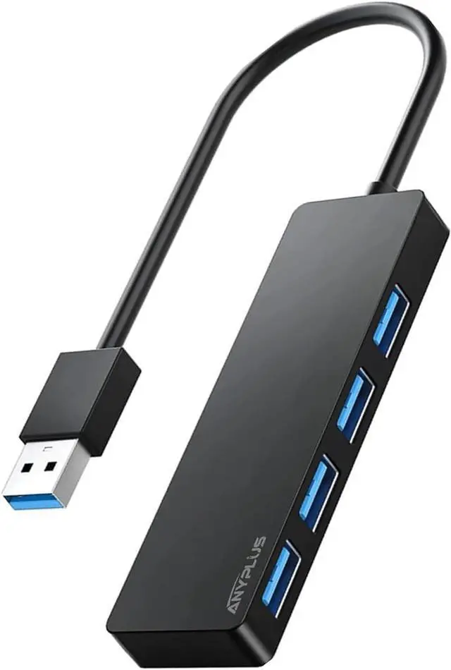 Main image of USB 3.0 Hub, 4 Port USB Hub Splitter,Portable USB Adapter Mini Multiport Expander for Desktop, Laptop, Xbox, Flash Drive, HDD, Console, Printer, PC, Keyboards, HP, Dell0.85 ft